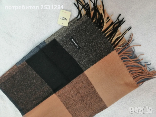 Нов шал унисекс кашмир, снимка 3 - Шалове - 53520128