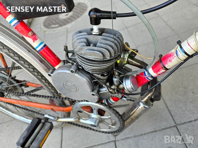 ЧЕРЕН ПЕТЪК!!!    Колело Хенкел с монтиран двигател, снимка 9 - Велосипеди - 50484386