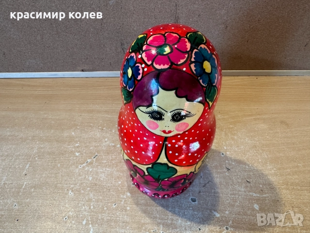 огромна руска матрьошка/9 части/, снимка 3 - Антикварни и старинни предмети - 52924597