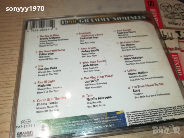 1999 GRAMMY NOMINEES CD 2509251543, снимка 7 - CD дискове - 51836028