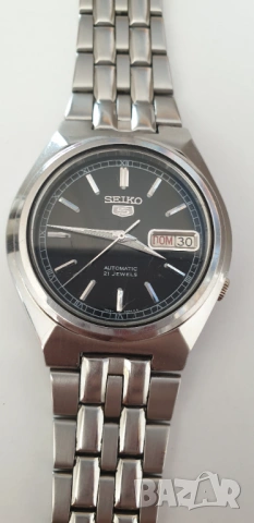 Мъжки часовник Seiko 5 Automatic 21 Jewels, снимка 7 - Антикварни и старинни предмети - 54283937