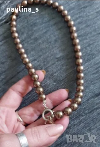 Два различни броя / Винтидж / Колие / Огърлица от натурални перли със златиста закопчалка, снимка 10 - Колиета, медальони, синджири - 42863043