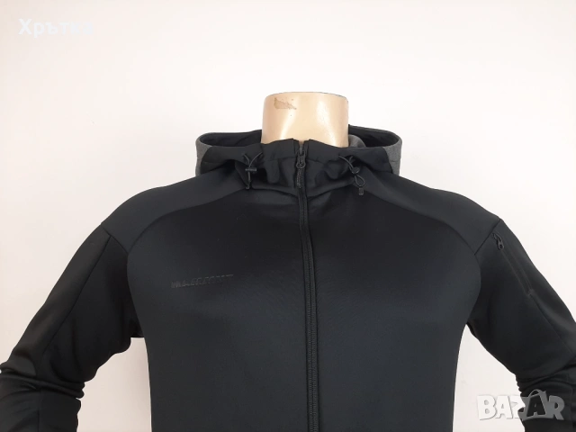 Mammut Logo ML Hooded - Оригинално мъжко горнище размер М, снимка 8 - Спортни дрехи, екипи - 53638794