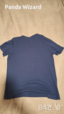 Синя памучна тениска SMOG – размер L