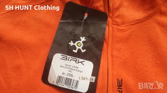 BIRK Chill Fleece Orange Polar размер XL за лов поларена блуза - 2241, снимка 7 - Екипировка - 53659480