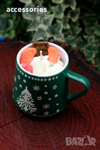 Ръчно изработени ароматни коледни свещи, снимка 7 - Декорация за дома - 52669872