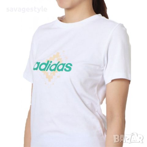 ADIDAS Sportswear Woven Graphic Tee White, снимка 3 - Тениски - 46668567