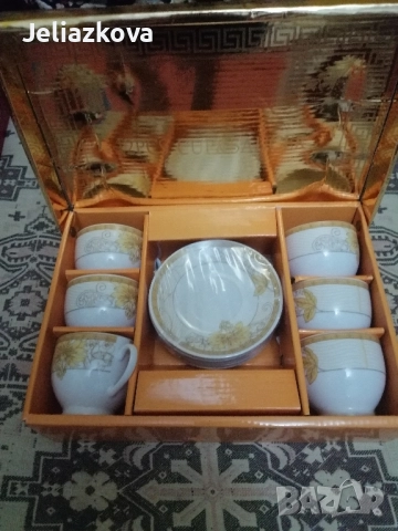 порцеланови комплект кафе чай. ново , снимка 1
