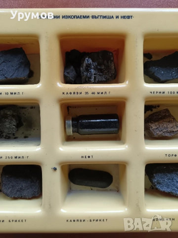 Стара учебна сбирка по география – „Полезни изкопаеми – Въглища и нефт“, снимка 3 - Ученически пособия, канцеларски материали - 52243544