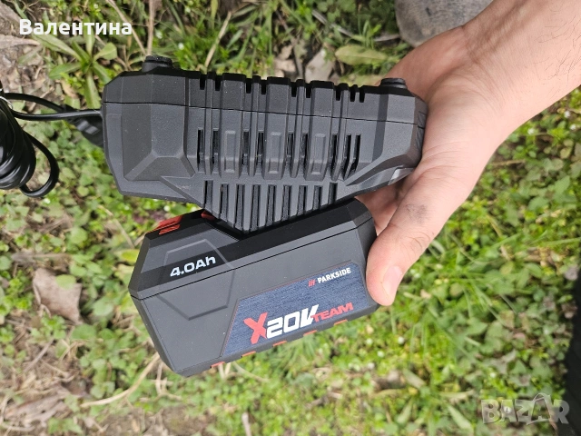 Акумулаторна батерия Parkside 4ah и зарядно. , снимка 2 - Винтоверти - 53651575