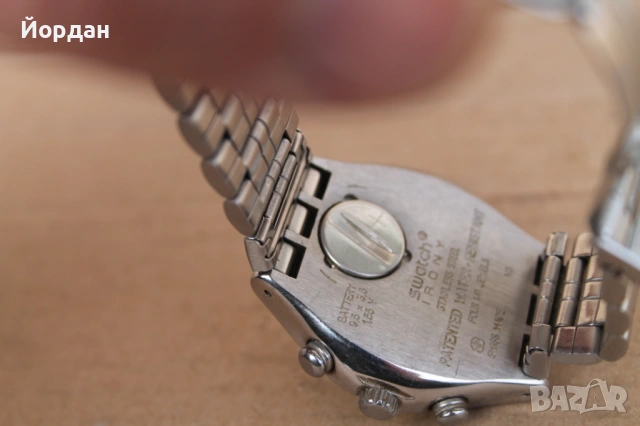 Мъжки стоманен хромиран часовник ''Swatch'' , снимка 9 - Мъжки - 54149922