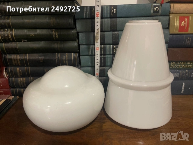 Ретро Стъкло абажур плафон за лампа , снимка 2 - Други - 39613879