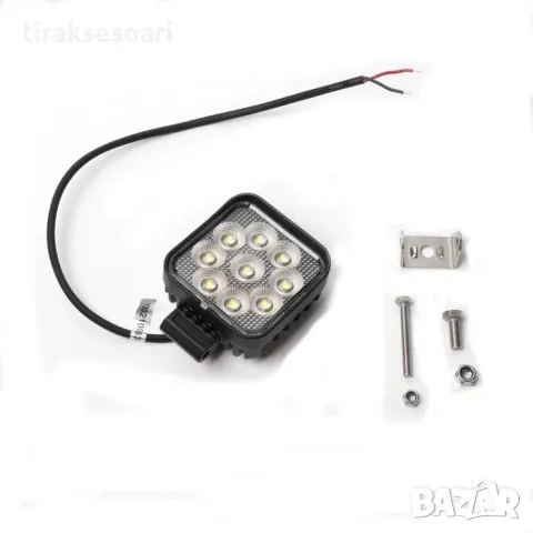 Висок клас LED Диоден халоген 27W 12V 24V за джипове, лодки, мотокари, снимка 3 - Аксесоари и консумативи - 49454569