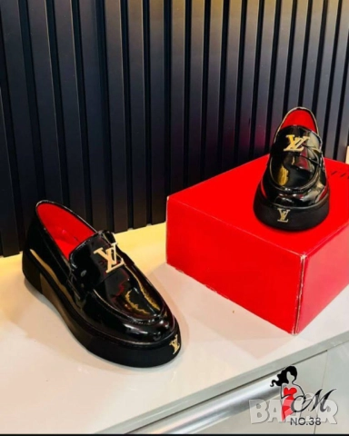 мъжки лачени мокасини louis vuitton christian dior gucci, снимка 4 - Други - 52137948