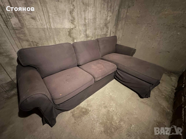Диван с лежанка от ИКЕА, снимка 4 - Дивани и мека мебел - 52592082
