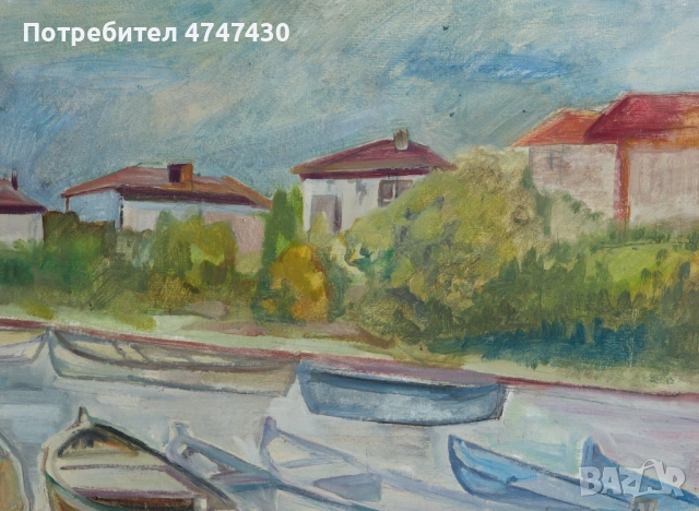 Петър Ненов маслени бои пейзаж, снимка 7 - Картини - 53619815