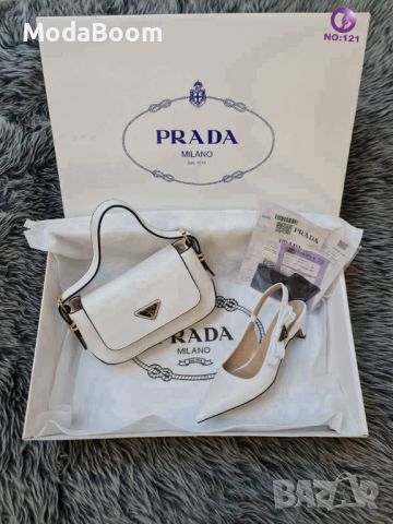 🆕✨Prada Луксозни Дамски Комплекти✨🆕, снимка 3 - Дамски обувки на ток - 45319374