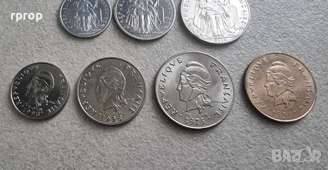 Френска полинезия. 1, 2, 5,10, 20, 50 и 100 франка. 1975- 2004 година. UNC. Чисто нови. 7 бр., снимка 14 - Нумизматика и бонистика - 49841286