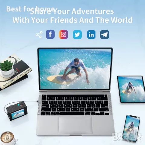 4К Водоустойчива екшън камера с дистанционно  TIMNUT, снимка 4 - Камери - 50044278