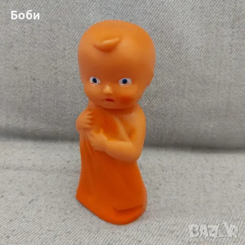 Стара Рядка Соц Гумена Кукла Играчка 