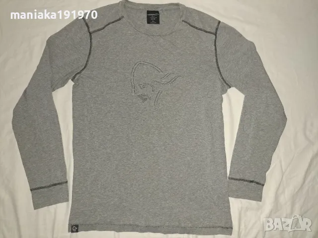 Norrona /29 Cotton Long Sleeve (L) мъжка блуза с дълъг ръкав, снимка 1 - Спортни дрехи, екипи - 47174897