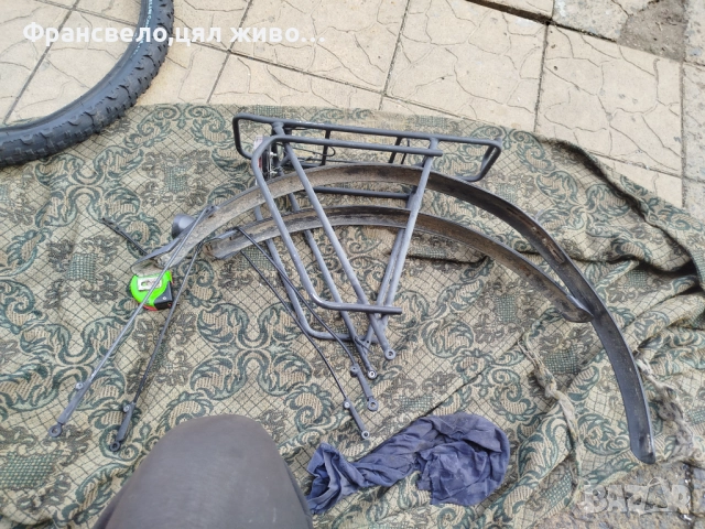 28 цола багажник с калници и светлина за велосипед колело 