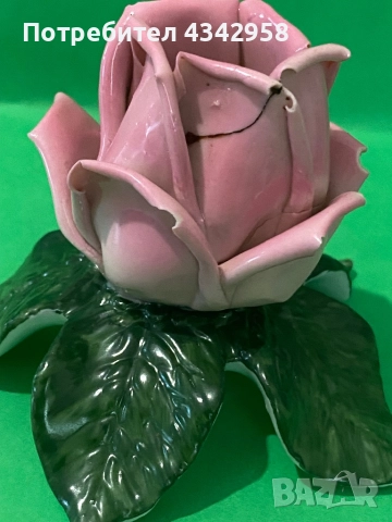 Dresden. 1935-1955г.Порцеланова роза., снимка 6 - Антикварни и старинни предмети - 52492664