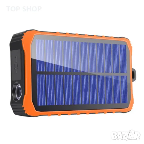 Соларна външна батерия с динамо и 2xUSB-A изхода от 4smarts Solar Rugged, снимка 1 - Външни батерии - 49105126