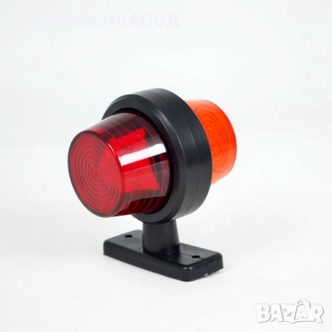 1бр. Maxi LED габарит, късо рогче, червено/оранжево , 24V, снимка 3 - Аксесоари и консумативи - 53664633