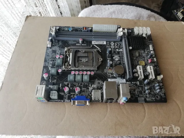 Дънна платка ECS H61H2-M12 Socket LGA1155, снимка 2 - Дънни платки - 48098486