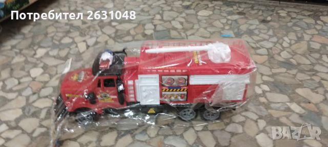 детска играчка пожарна кола, снимка 12 - Коли, камиони, мотори, писти - 45710456