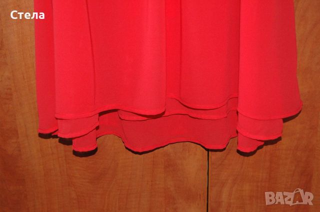 VERO MODA коктейлна парти червена рокля, нова, с етикет, снимка 11 - Рокли - 46292559