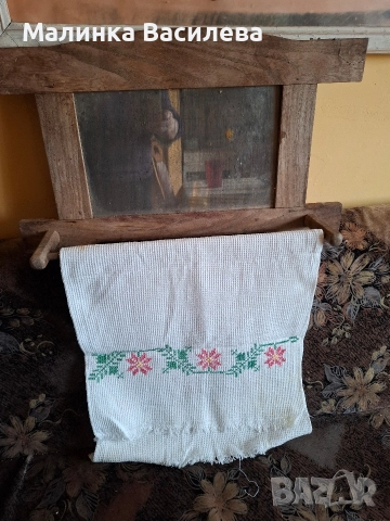 дървен пешкирник , снимка 2 - Декорация за дома - 52846459