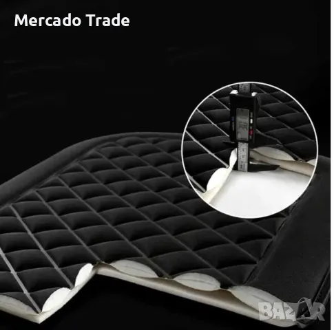 Универсална дишаща подложка Mercado Trade, протектор за седалка на автомобил, Черен, снимка 3 - Аксесоари и консумативи - 50056313