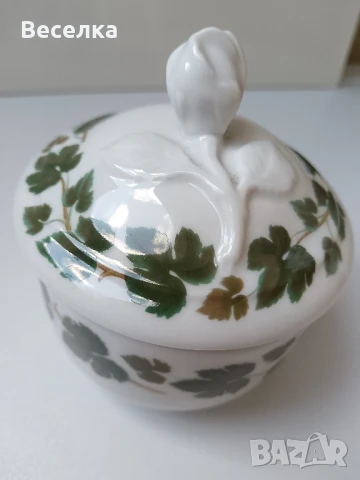 Захарница Hutschenreuther с декор "Лозови листа", снимка 6 - Аксесоари за кухня - 50965215