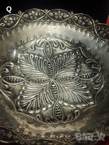 Стара сребърена купа, снимка 5 - Антикварни и старинни предмети - 50367734