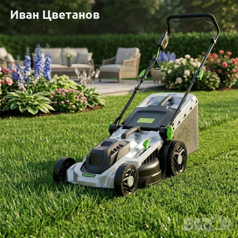 Мощна електрическа косачка за трева 2400W – 50 литра кош и 5 степени на косене