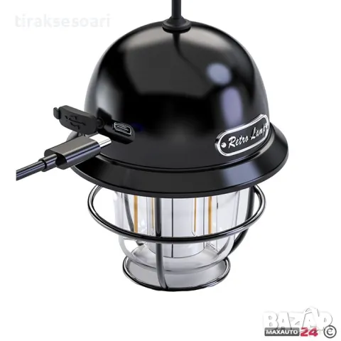 LED Диодна Къмпинг лампа с вградена батерия и кабел за зареждане , снимка 3 - Аксесоари и консумативи - 49476819