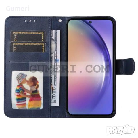 Тефтер Стойка за Samsung Galaxy A55, снимка 6 - Калъфи, кейсове - 45447670