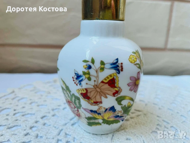 AYNSLEY красиво шише за парфюм от Англия от фин костен порцелан , снимка 7 - Антикварни и старинни предмети - 53881760