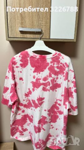 Розова мъжка тениска H&M / XL размер, снимка 2 - Тениски - 45569521