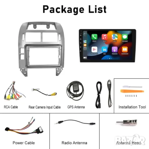 Мултимедия за Volkswagen Polo, Android, VW Polo, Навигация, Двоен дин дисплей, плеър, екран, Андроид, снимка 5 - Аксесоари и консумативи - 50059095