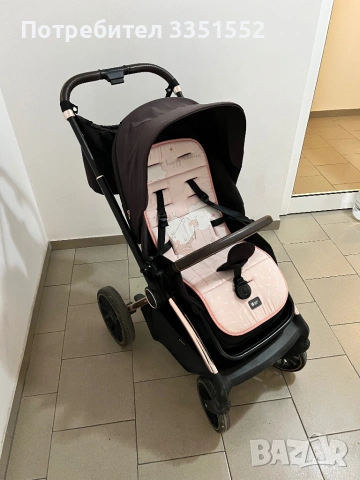 Количка 2 в 1 с кош за новородено, снимка 4 - Детски колички - 54122133