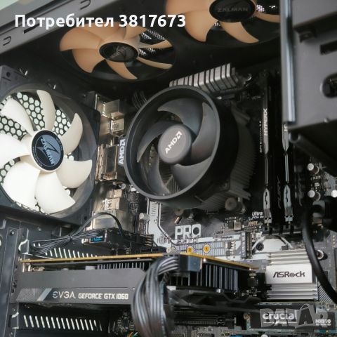 Бюджетен Геймърски Компютър | RYZEN 5 2600X | EVGA GTX 1060, снимка 2 - Геймърски - 46336014