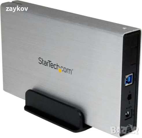 StarTech.com 3,5-инчов сребрист алуминиев USB 3.0 външен SATA III SSD / HDD, снимка 3 - Друга електроника - 48254141