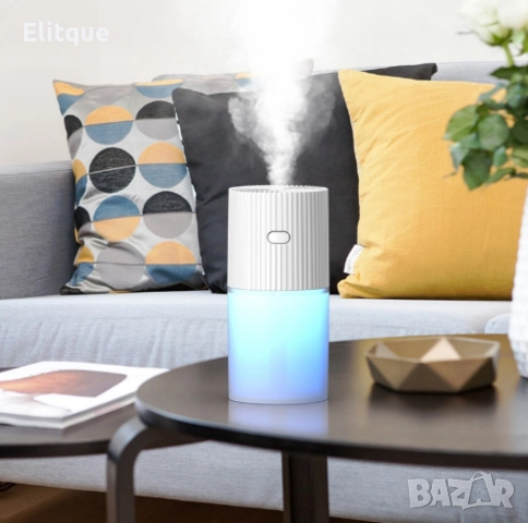 Светещ овлажнител за въздух, арома дифузeр за дом, офис и автомобил, снимка 7 - Декорация за дома - 52864001