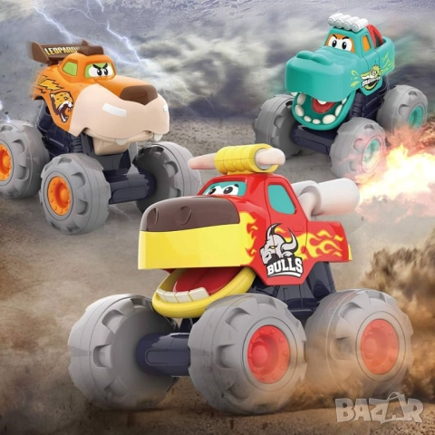 Забавен камион - чудовище Monster trucks 🔥 3 вида, снимка 5 - Коли, камиони, мотори, писти - 52937364