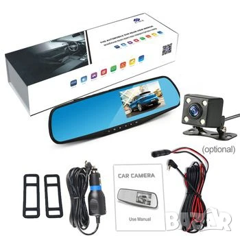 Видеорегистратор огледало 1080P с DVR и задна камера 8MPx 