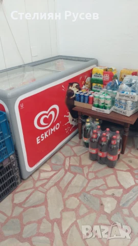 хоризонтална хладилна витрина 5 метра цена 4250 лв - 5 метрова , с две прегради и 2 мотора (може и с, снимка 2 - Хладилници - 50543631