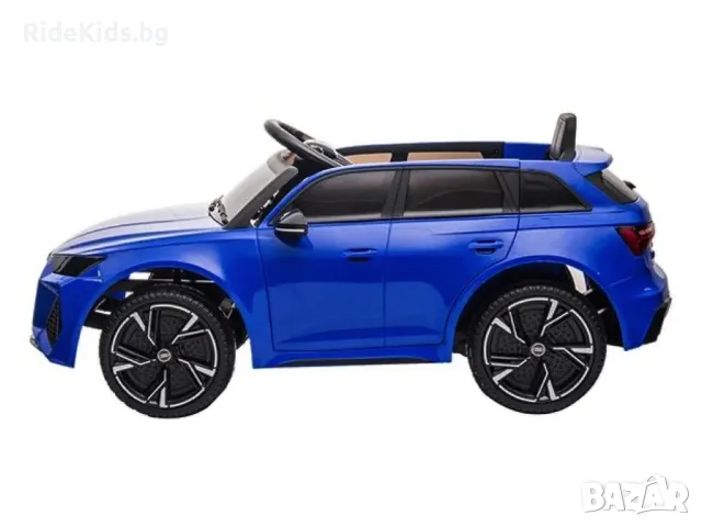 Audi RS6 12V – Детска акумулаторна кола, Синя, EVA гуми, снимка 3 - Детски велосипеди, триколки и коли - 49743701